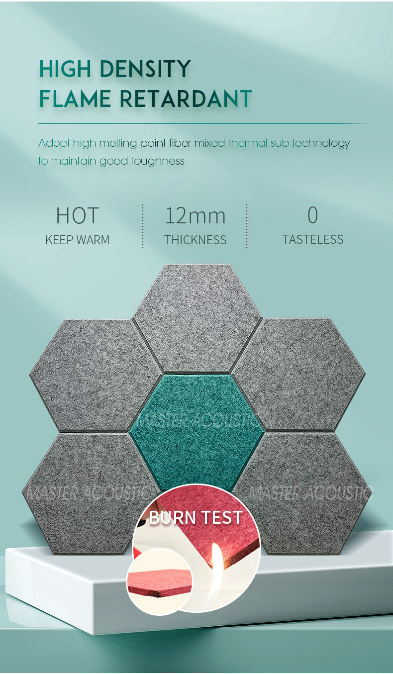 high density hexagon acoustic panel
